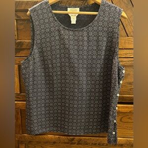 Chico's Navy Sleeveless Top